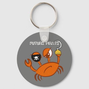 Llavero Regalo Personalizado Futuro Pirata Cangrejo Lindo 