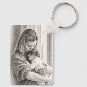 Llavero Regalo personalizado para baby shower con foto