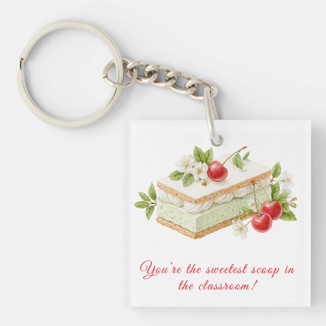 Llavero Regalo personalizado para maestros - De vuelta a l (Frente)
