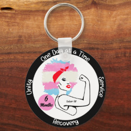 Llavero Regalo personalizado por alcanzar un hito de sobri