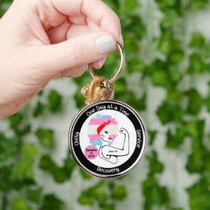 Llavero Regalo personalizado por hito de sobriedad - Orgul