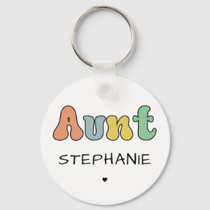 Llavero Regalo personalizado tía Retro   Tía Personalizada