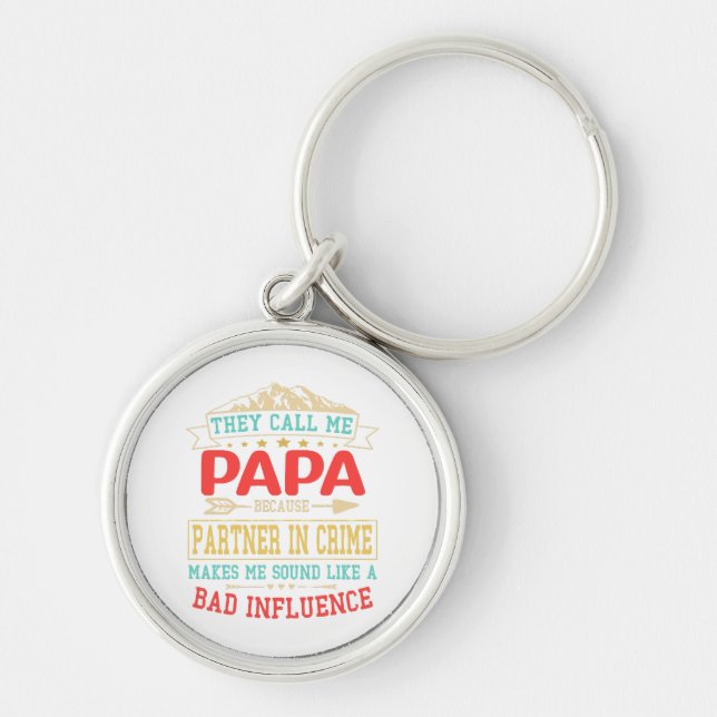 Llavero Regalo por el Día del Padre - me llaman "pap" de m (Frente)