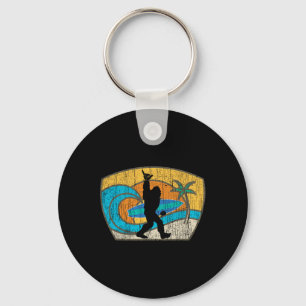 Llavero Regalo Retro de Bigfoot para surfista Shaka Aloha