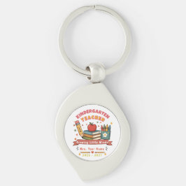 Llavero Regalo retro para el maestro de jardín de infantes