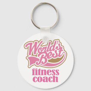 Llavero Regalo rosa del entrenador de fitness