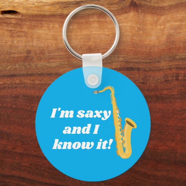 Llavero Regalo saxofónico personalizado (Anverso)