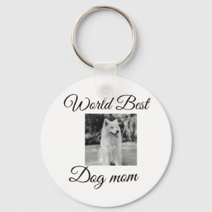 Llavero Regalo simple y colorido para mamá de perro con no
