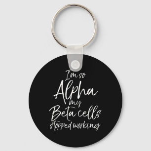 Llavero Regalo tipo 1 divertido tan Alpha Mis células beta