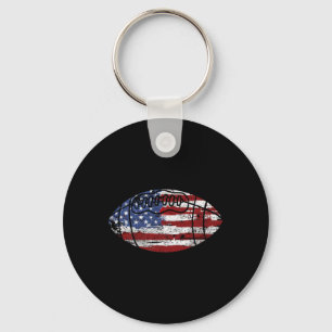 Llavero Regalo Vintage Bandera Americana Fútbol Usa