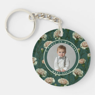 Llavero Regalos Artísticos Para Esposa Foto Clavel