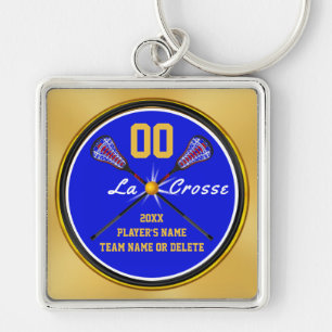Llavero Regalos azules de LaCrosse del oro para los
