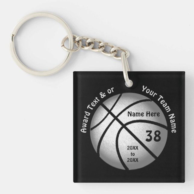 Llavero Regalos baratos de baloncesto de Personalizable pa (Frente)