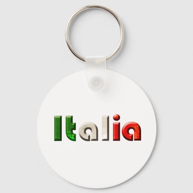 Llavero Regalos con el logo de Italia para los amantes de  (Anverso)