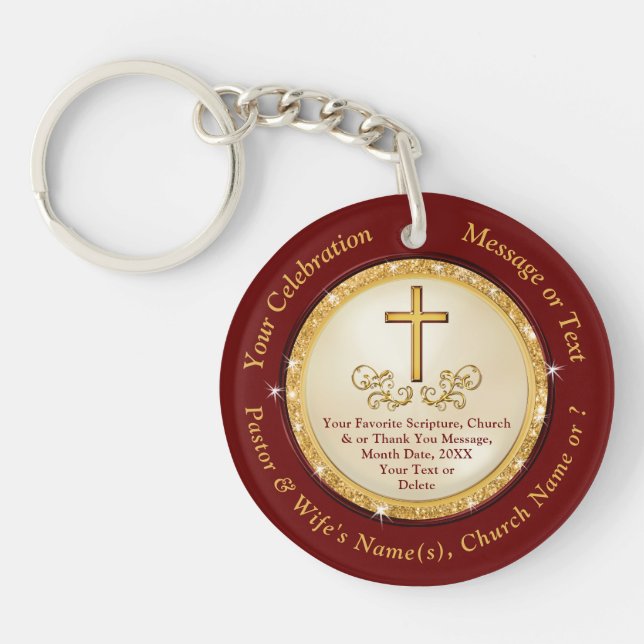 Llavero Regalos cristianos baratos para amigos, pastores,  (Frente)