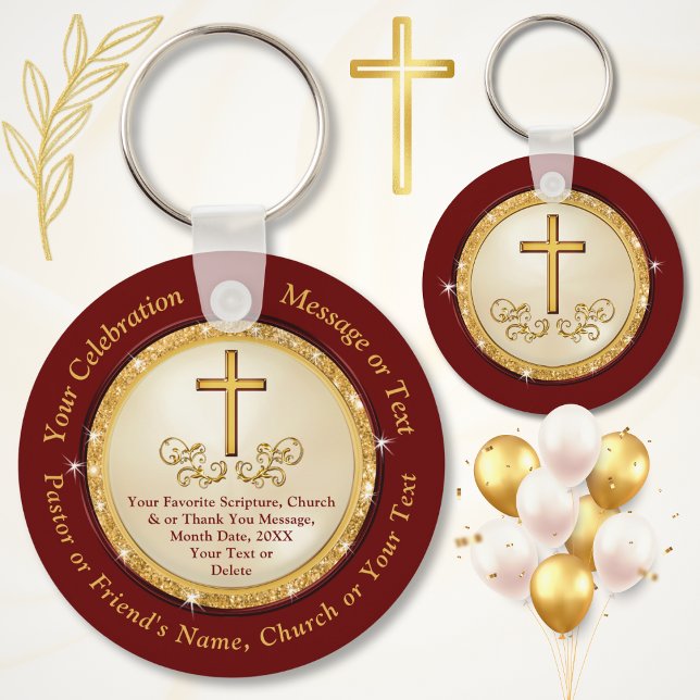 Llavero Regalos cristianos personalizados para pastores y  (Church celebration ideas. Scripture party favors. Church party favors. Church anniversary ideas.)