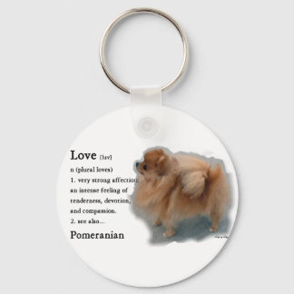 Llavero Regalos de amantes de Pomerania