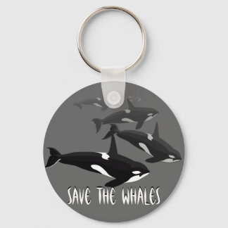 Llavero Regalos de arte de ballenas personalizados de Orca