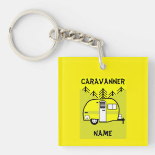 Llavero Regalos de arte de caravanas - Amo mi caravana