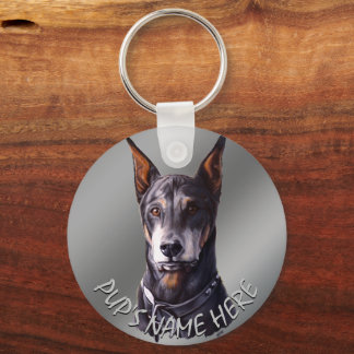 Llavero Regalos de arte de perros personalizados de la cad