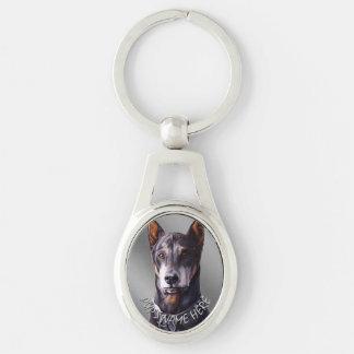 Llavero Regalos de arte de perros personalizados de la cad