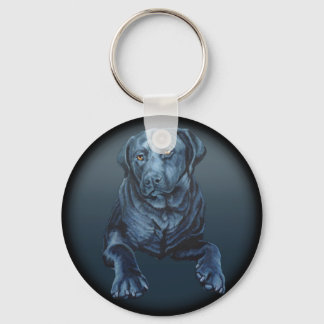 Llavero Regalos de arte para perros azules de Black Lab