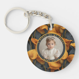Llavero Regalos de Bautizo Elegantes Lirios de Calla Perso