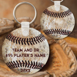Llavero Regalos de béisbol personalizados para jugadores,