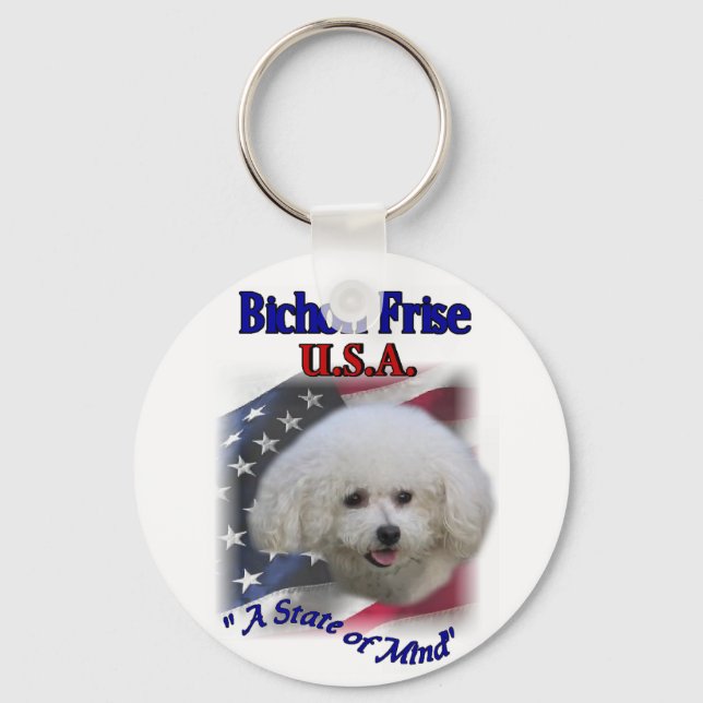 Llavero Regalos de Bichon Frise (Anverso)
