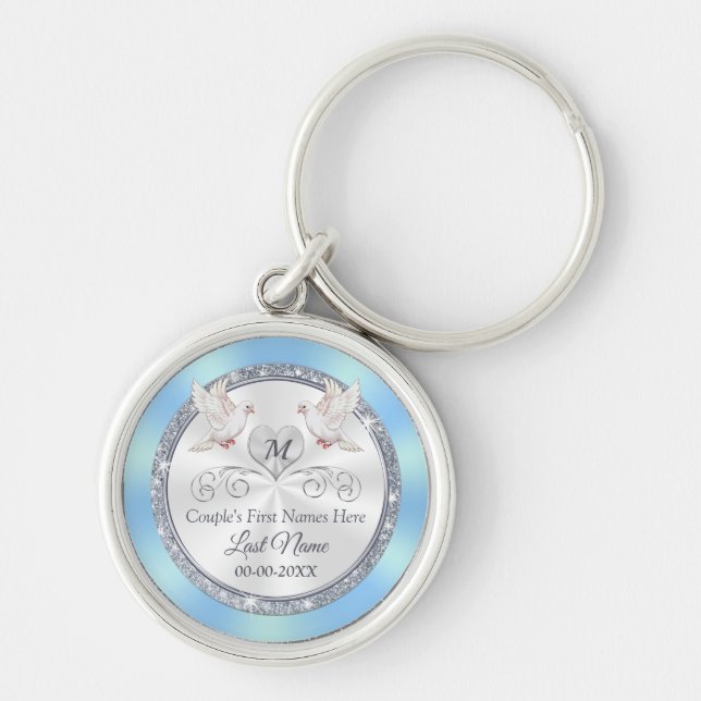 Llavero Regalos de boda personalizados para novia de Groom (Frente)