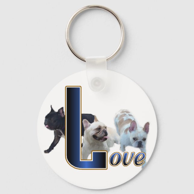 Llavero Regalos de Bulldog de Francia (Anverso)