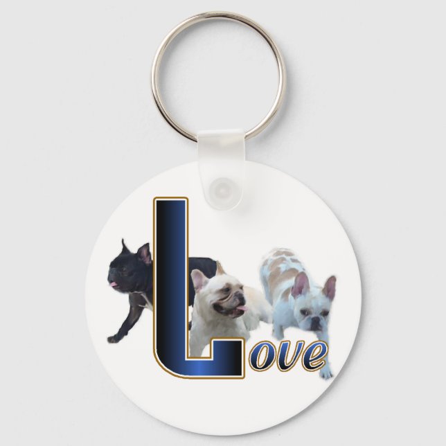 Llavero Regalos de Bulldog de Francia (Anverso)