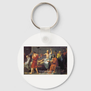 Llavero Regalos de Camisetas y Tarjetas de Socrates "Sabid