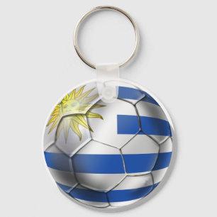 Llavero Regalos de Charruas de la bandera del futbol del