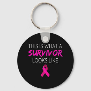 Llavero Regalos de Cinta Rosa-Sobreviviente de Conciencia