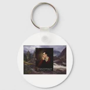 Llavero Regalos de citas de amor de Lord Byron "Dulce Voz"