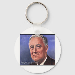 Llavero Regalos de citas de sabiduría "Sea Breve" de FDR (
