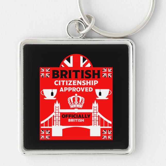 Llavero Regalos de ciudadanía británica (Frente)