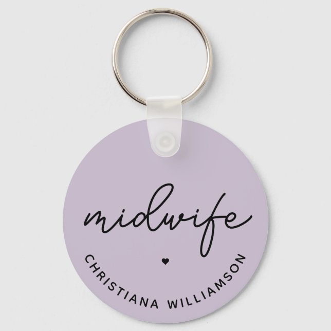 Llavero Regalos de comadronas de agradecimiento de persona (Anverso)