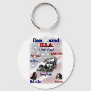 Llavero Regalos de Coonhound USA