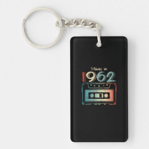 Llavero Regalos de cumpleaños de 60 años hechos en Cassett