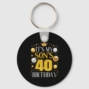 Llavero Regalos de cumpleaños número 40 de mi hijo Cumplea