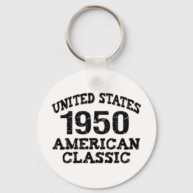 Llavero Regalos de cumpleaños número 60, 1950 (Anverso)