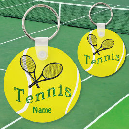 Llavero Regalos de equipos de tenis de Keychain personaliz