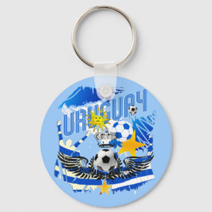 Llavero Regalos de fútbol de futbol de arte gráfico de Uru
