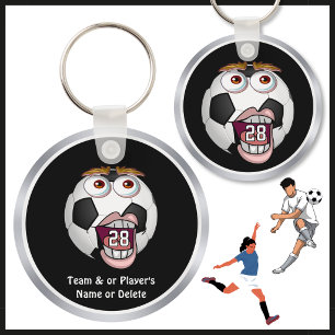 Llavero Regalos de fútbol divertidos y baratos con NÚMERO 