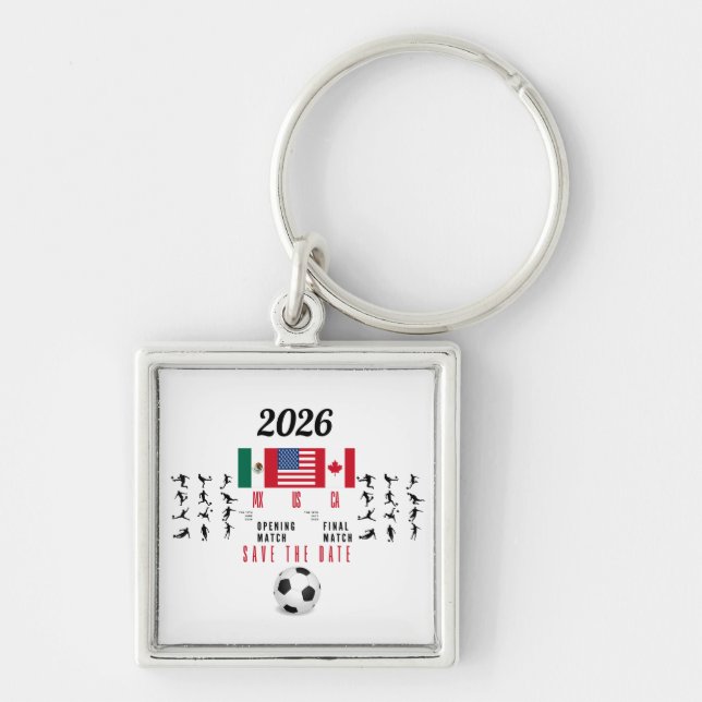 Llavero Regalos de fútbol para fans (Frente)