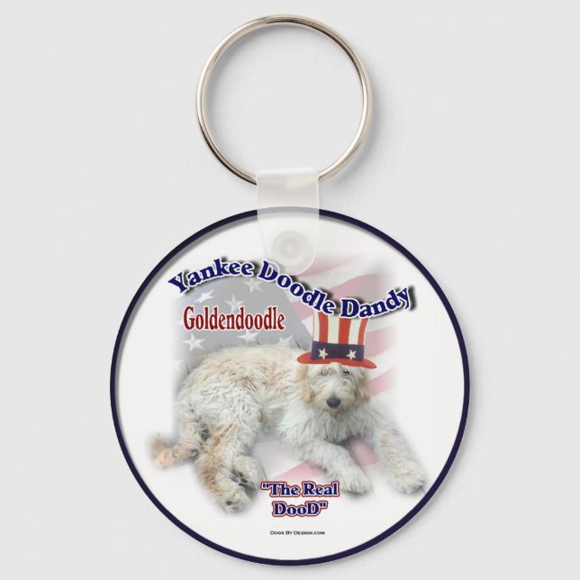 Llavero Regalos de Goldendoodle (Anverso)