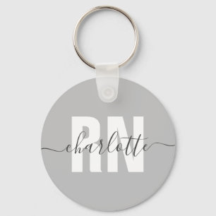 Llavero Regalos de graduación de enfermeras de RN registra