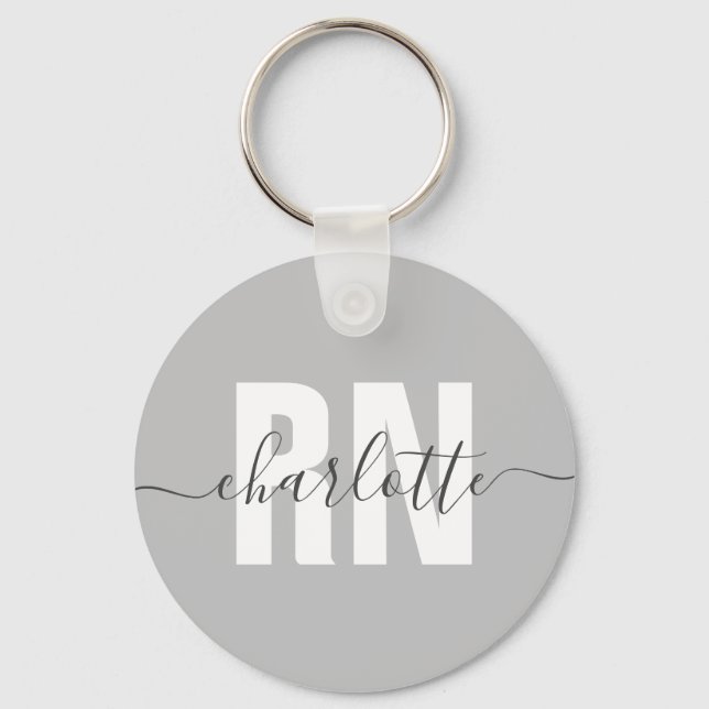 Llavero Regalos de graduación de enfermeras de RN registra (Anverso)